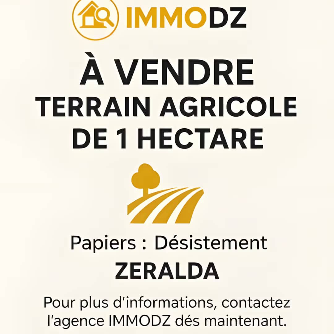 Vente Terrain Agricole Alger Zeralda