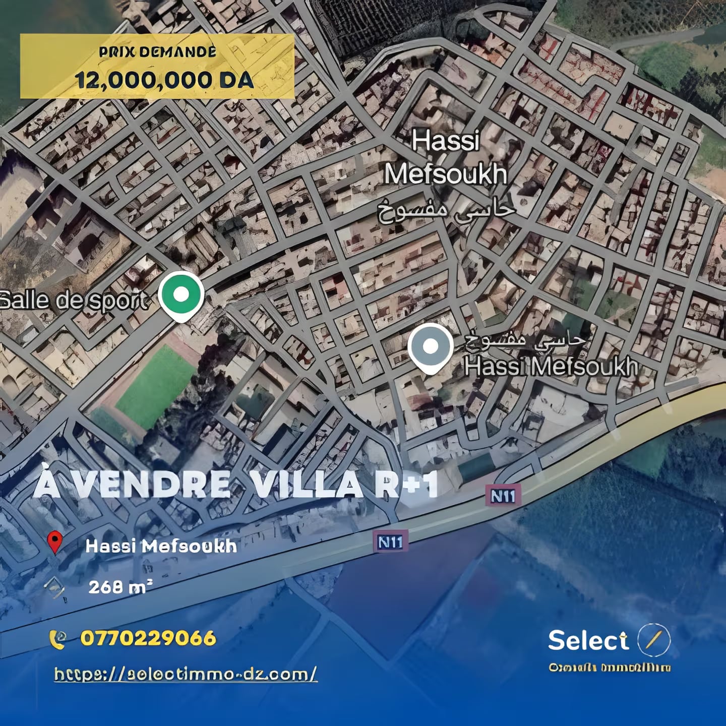 Vente Villa Oran Hassi Mefsoukh